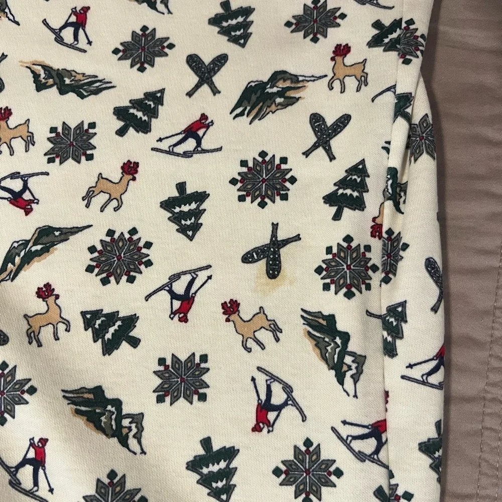 Eastern Mountain Sports Cream Patterned Turtleneck - Picture 4 of 6